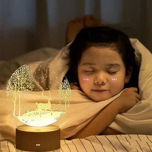 3D Acrylic LED Night Light — 3D Illusion Lamp