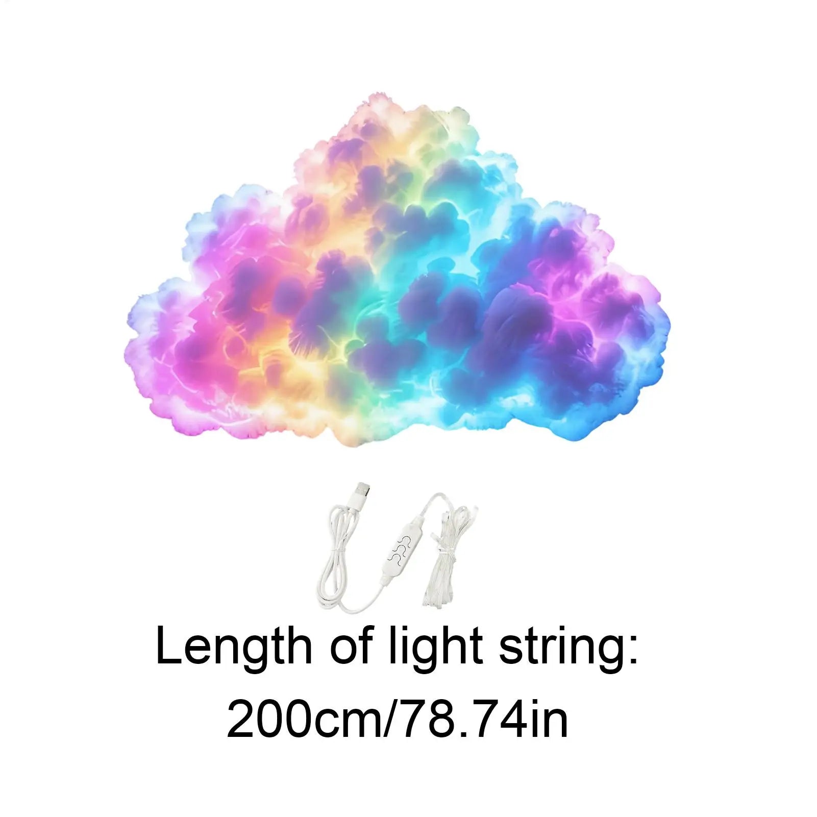 Thundercloud LED Ceiling Lamp — Color-Changing Storm Light