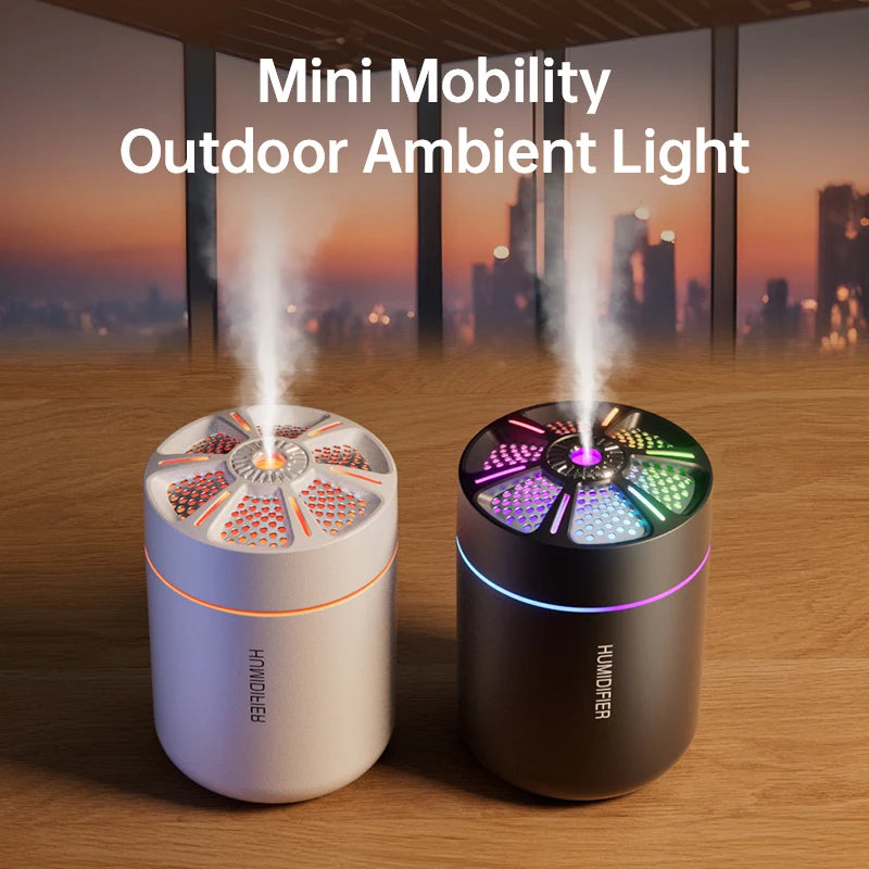 Aroma Diffuser & Humidifier — 180ML Colorful Mist Lamp