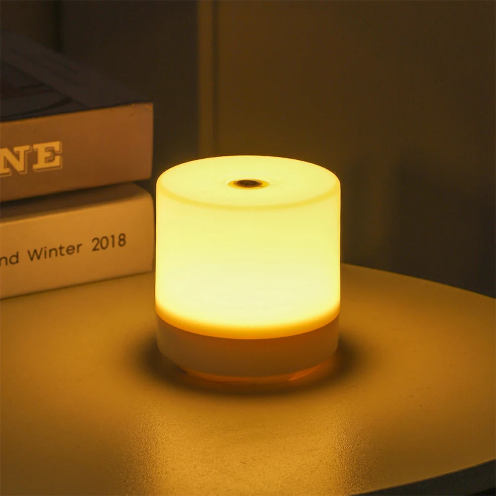 Touch Bedside Lamp — Dimmable 3-Color Glow