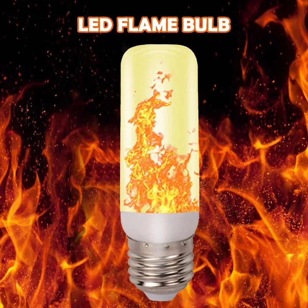 Color-Changing Flame Bulb — RGB Fire Effect