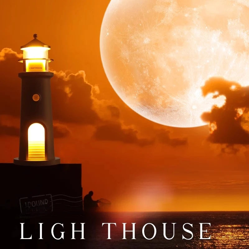 Floating Moon Lighthouse Lamp
