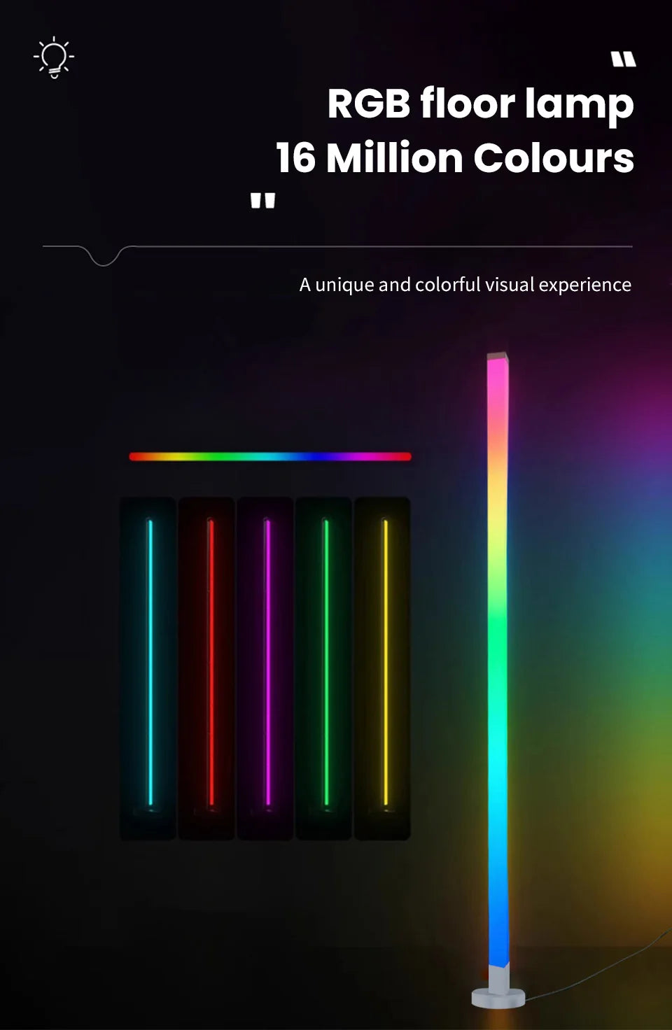 Smart RGB Corner Floor Lamp