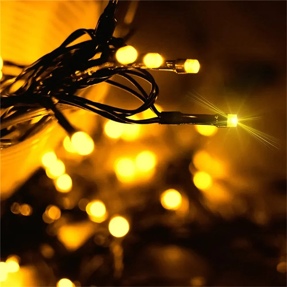 Solar Fairy Light Garland — Outdoor Waterproof Glow