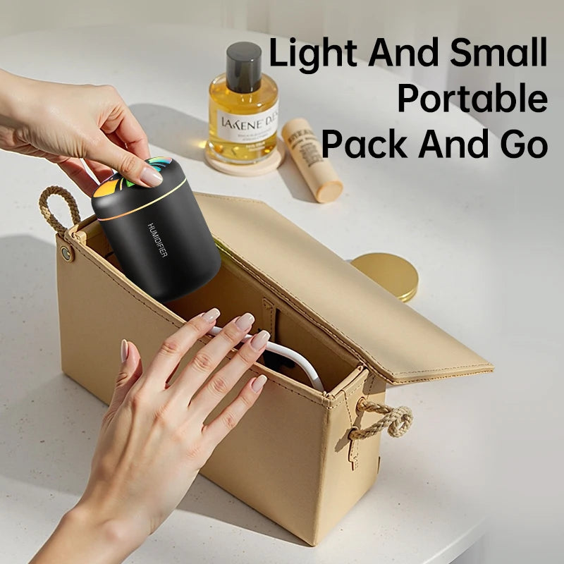 Aroma Diffuser & Humidifier — 180ML Colorful Mist Lamp