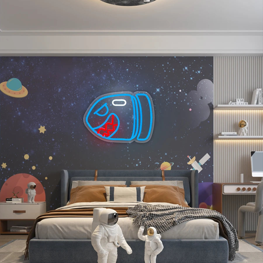 Animated LED Neon Sign — Cartoon Wall Light