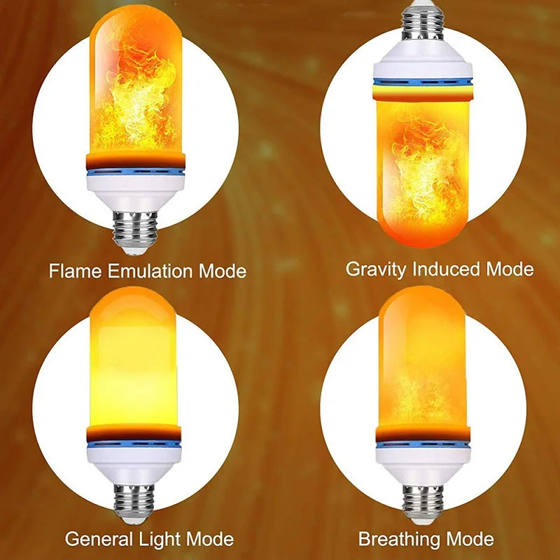 Flickering Flame Effect Bulb — Cozy Fire Glow