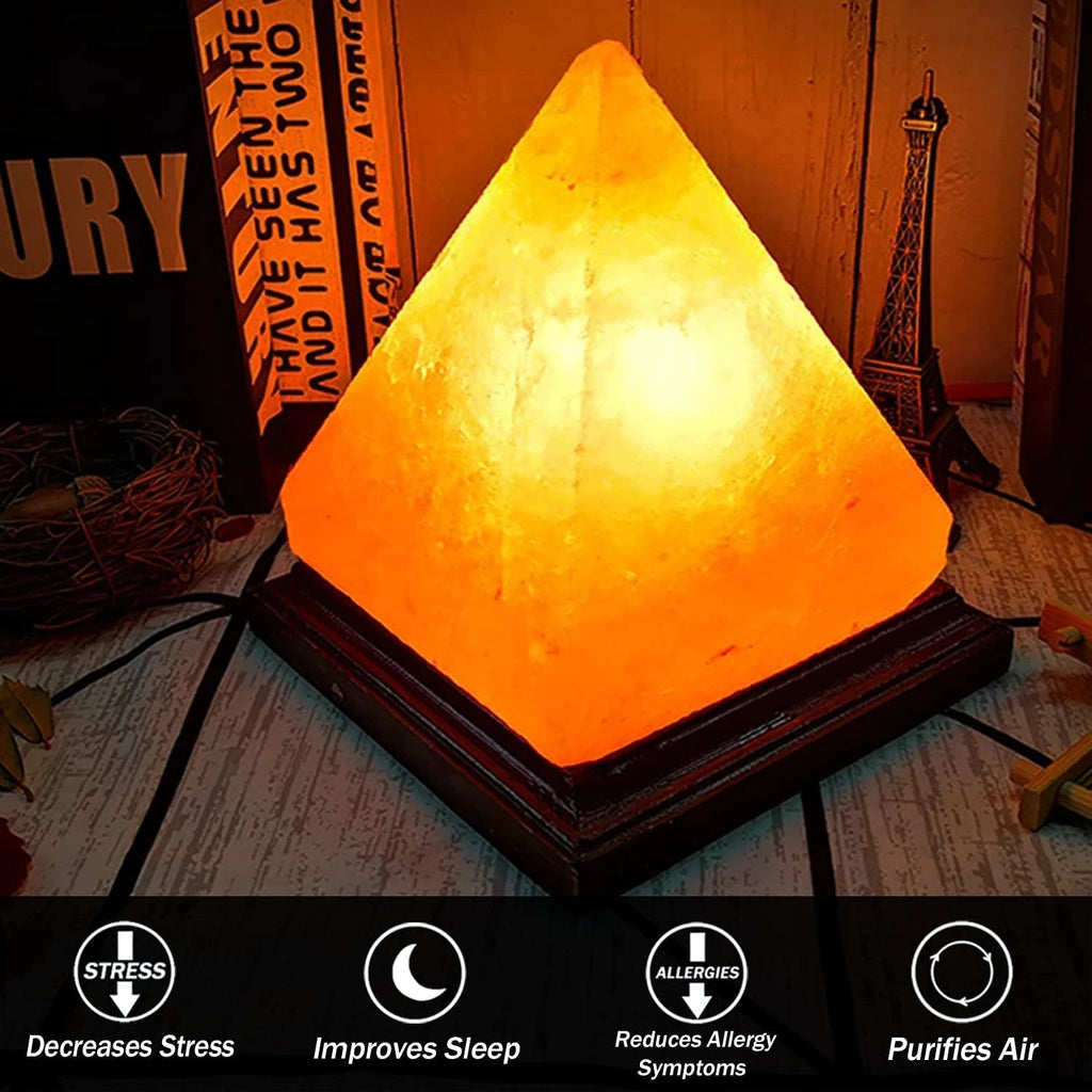 USB Himalayan Salt Lamp — 8-Color Mood Glow