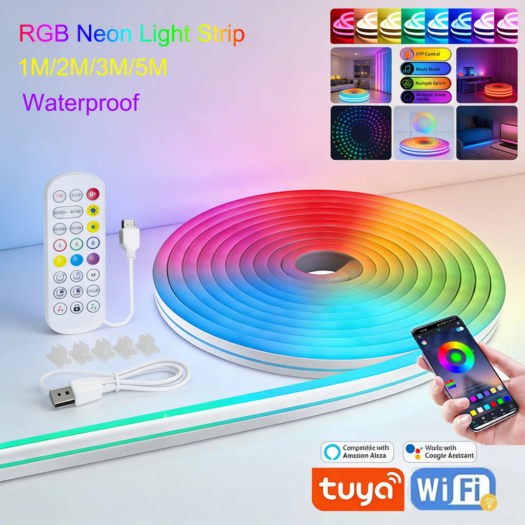 Smart Neon Rope Lights — App & Music Sync