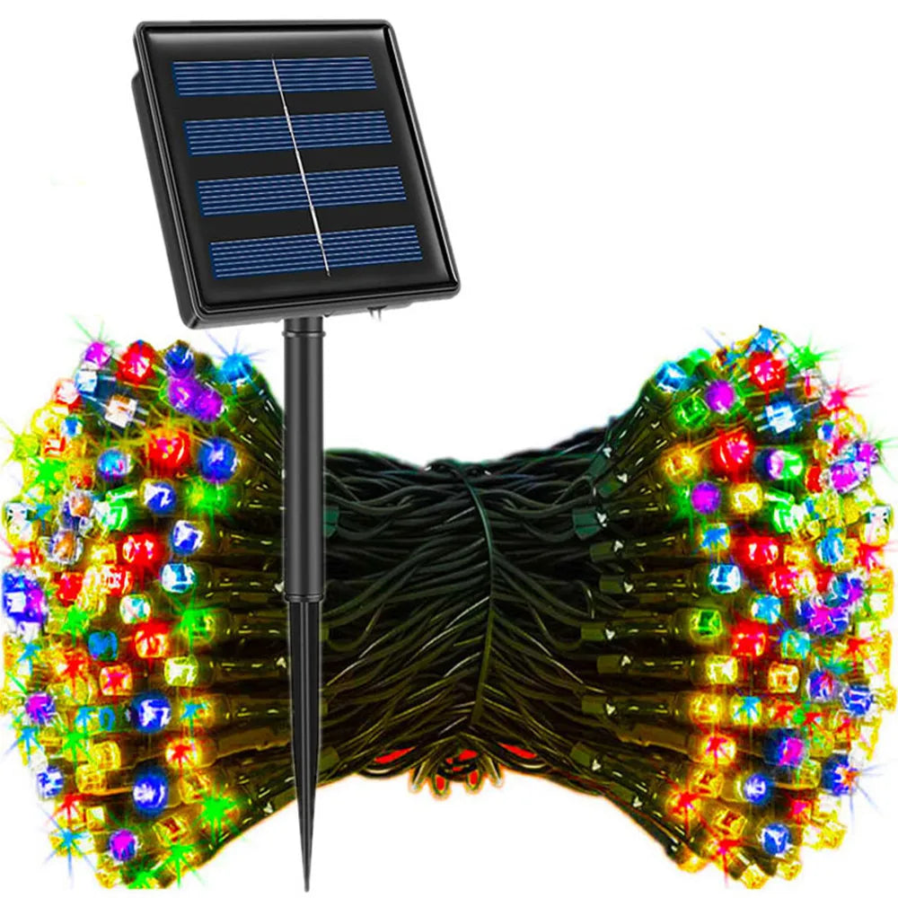 Solar Fairy Light Garland — Outdoor Waterproof Glow