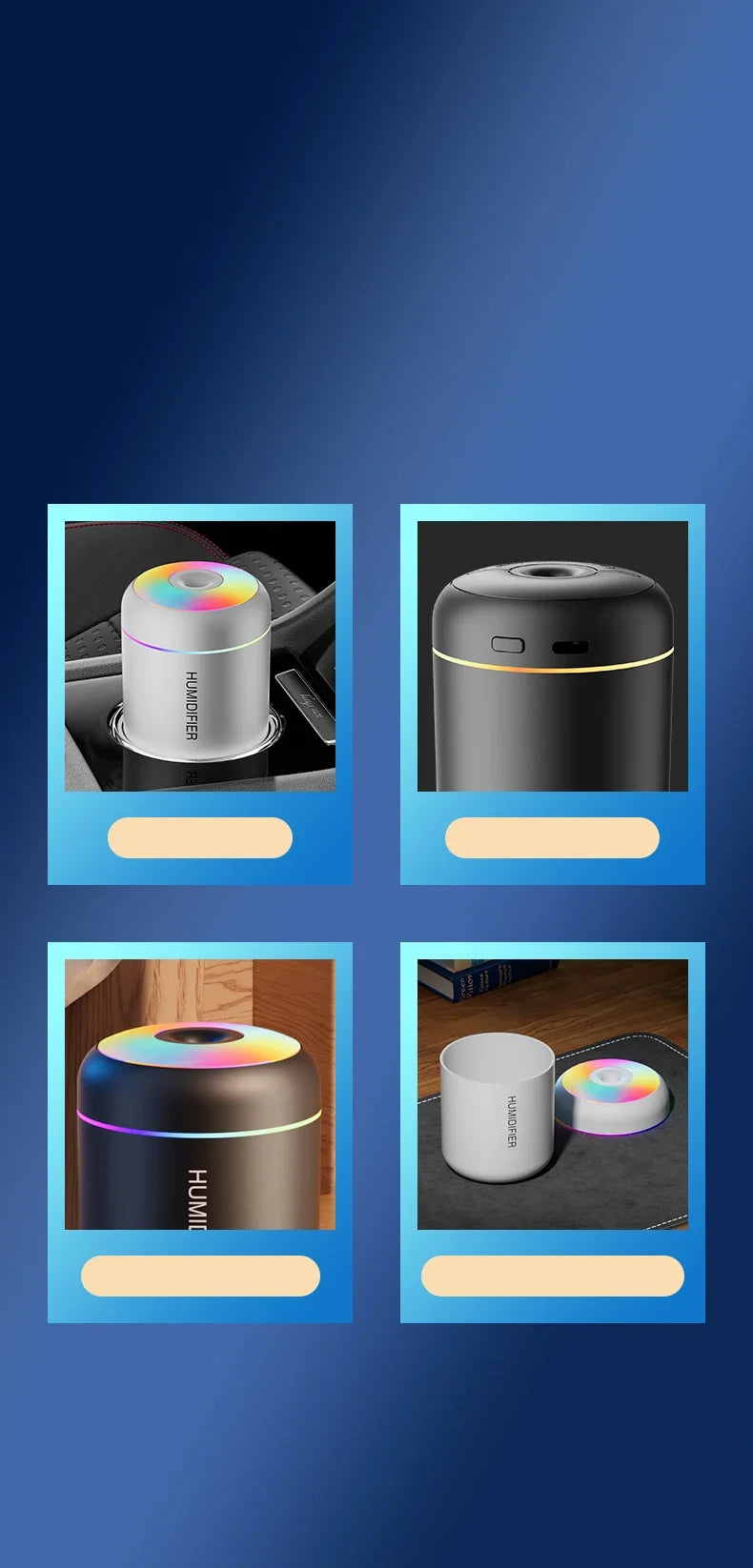 Mini USB Aroma Diffuser — Portable Mist Humidifier
