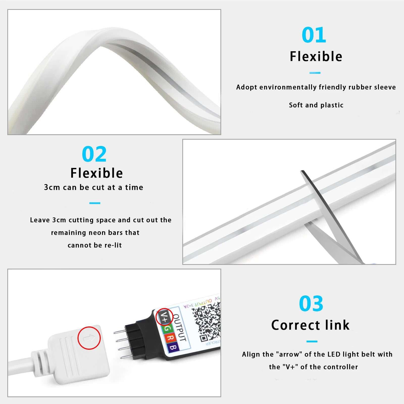 Smart Neon Rope Lights — App & Music Sync