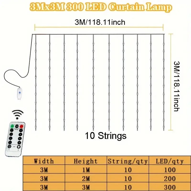 Fairy Curtain String Lights
