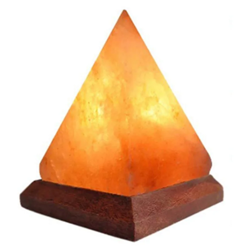 Pyramid Crystal Salt Lamp — USB Atmosphere Glow