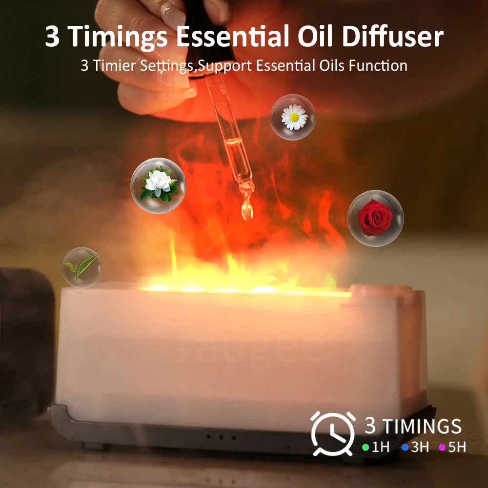 Flame Aroma Diffuser — 7-Color Fire Humidifier