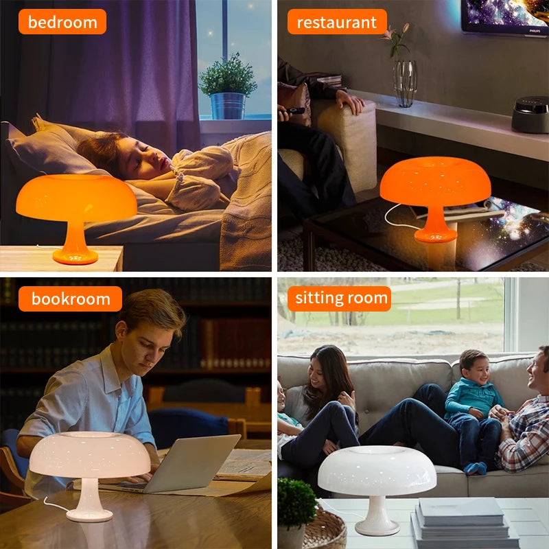 Mushroom Table Lamp — Minimalist Modern Glow