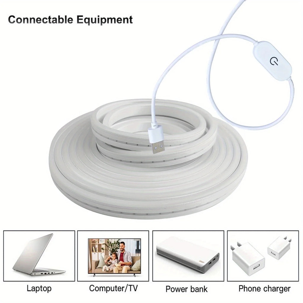 Smart Touch LED Neon Strip — Dimmable Backlight