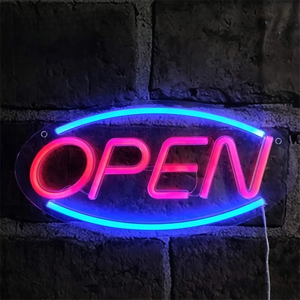 OPEN Neon Sign — LED Business Light