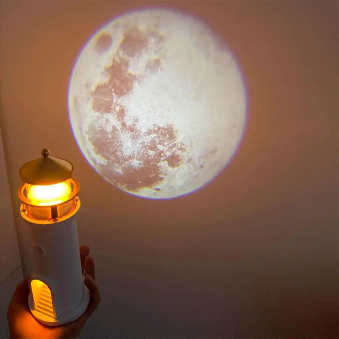 Floating Moon Lighthouse Lamp