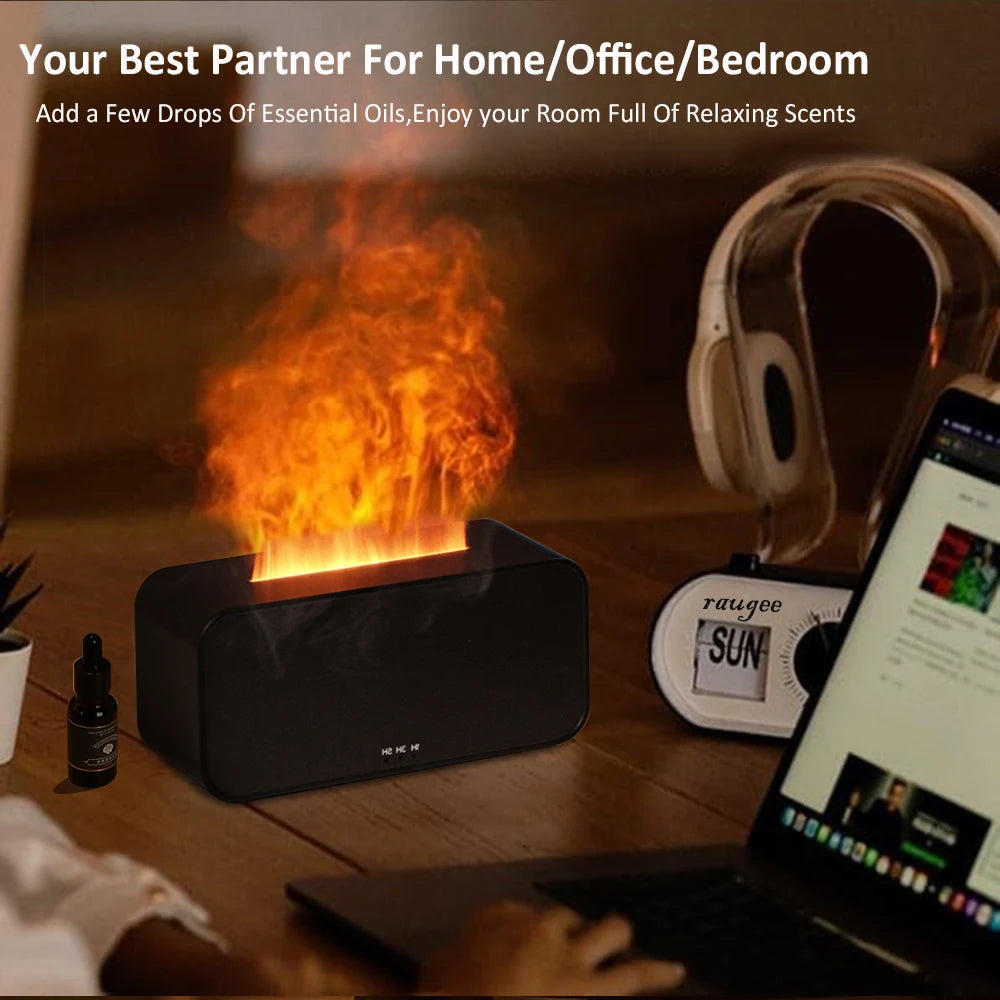 Flame Aroma Diffuser — 7-Color Fire Humidifier