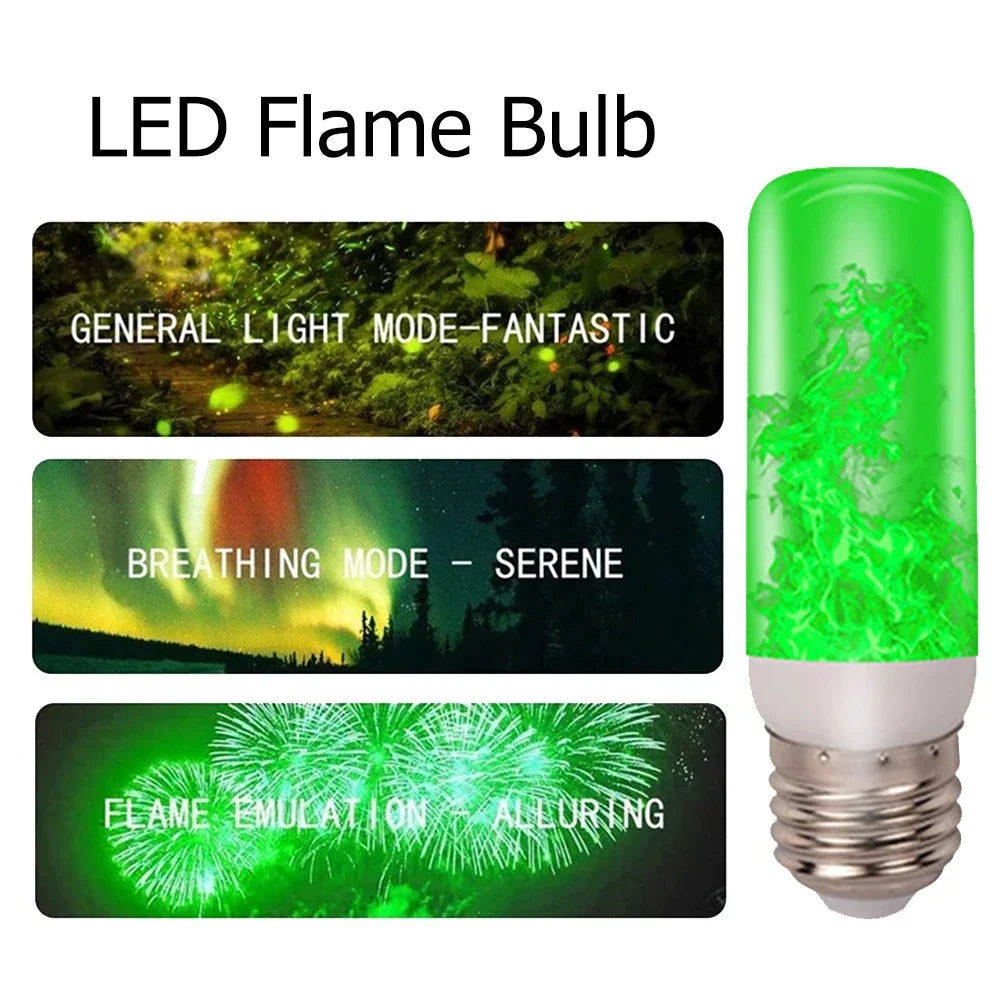 Color-Changing Flame Bulb — RGB Fire Effect