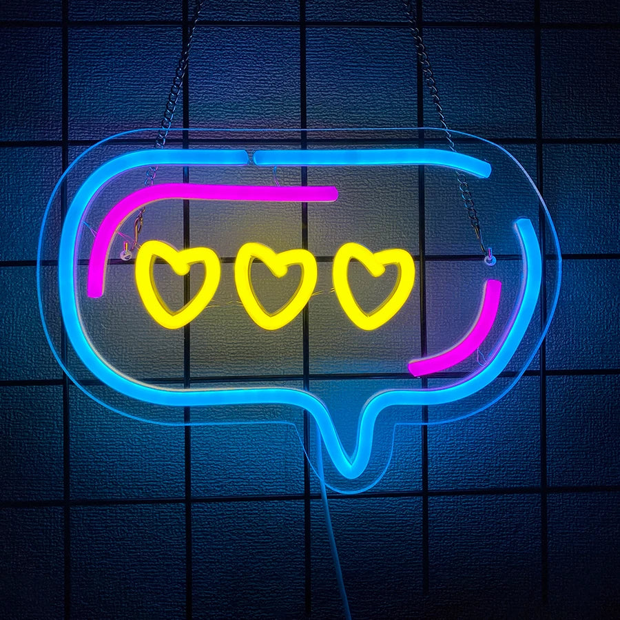 Animated LED Neon Sign — Cartoon Wall Light