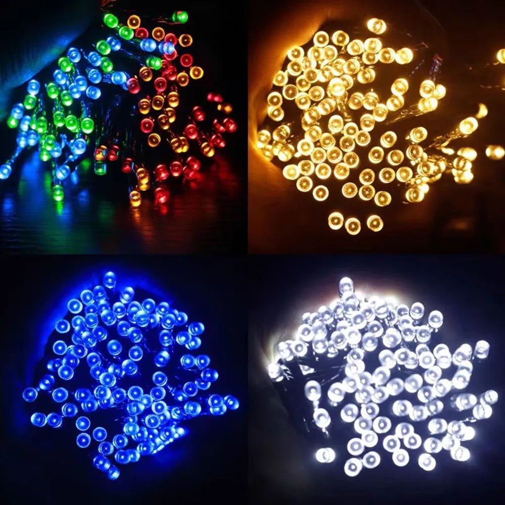 Solar Fairy Light Garland — Outdoor Waterproof Glow