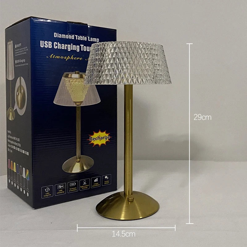 Rechargeable Touch Atmosphere Lamp — Glass Mood Light