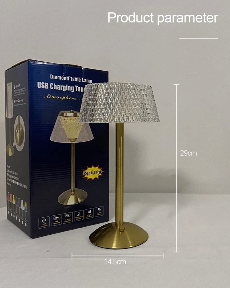 Rechargeable Touch Atmosphere Lamp — Glass Mood Light
