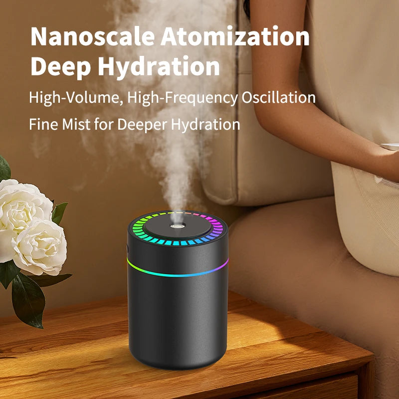 Aroma Diffuser & Humidifier — 180ML Colorful Mist Lamp