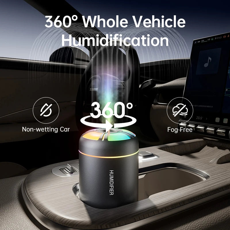 Aroma Diffuser & Humidifier — 180ML Colorful Mist Lamp