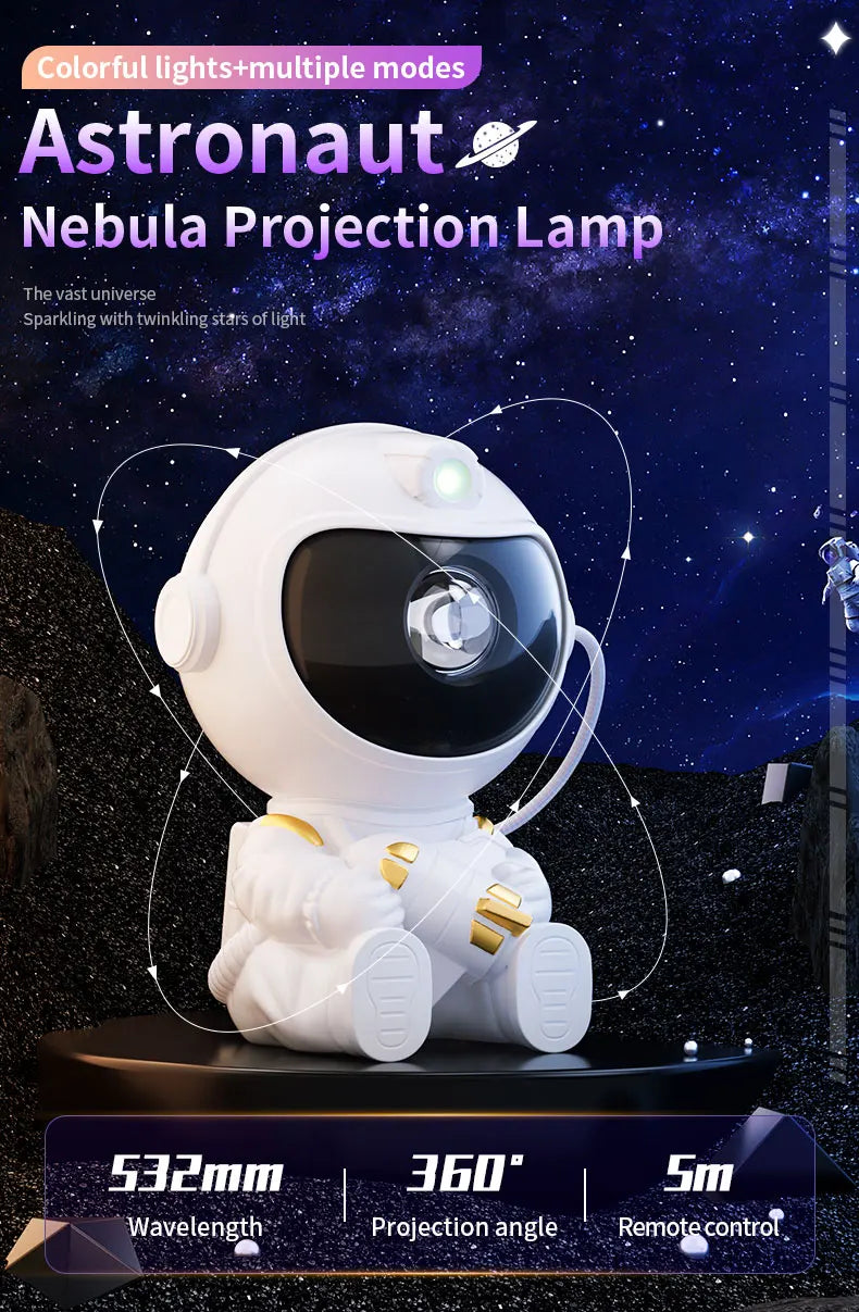 Astronaut Galaxy Star Projector