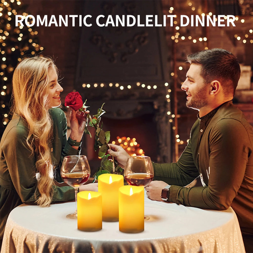 Flameless LED Candles (Set of 3)