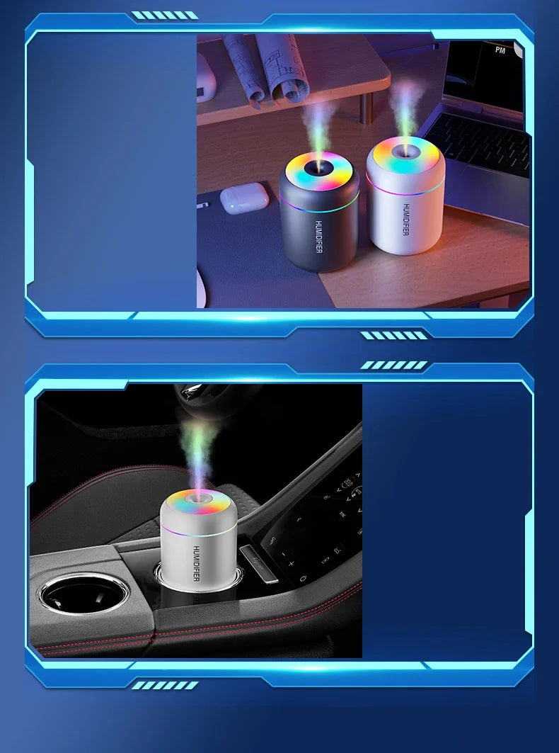 Mini USB Aroma Diffuser — Portable Mist Humidifier