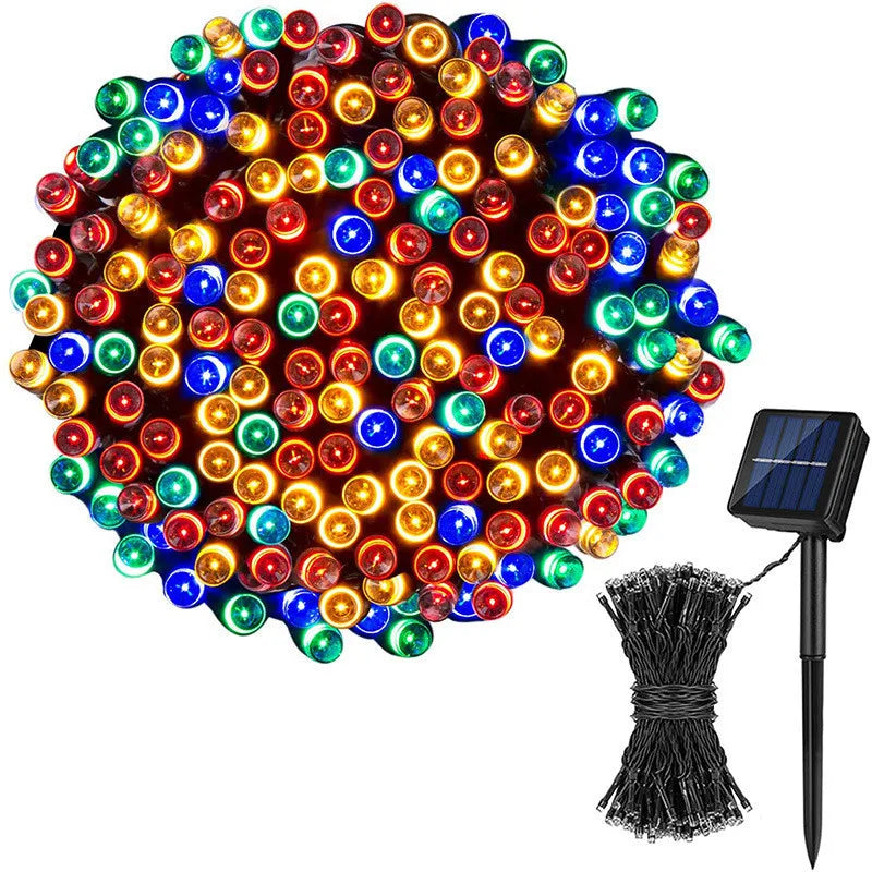Solar Fairy Light Garland — Outdoor Waterproof Glow