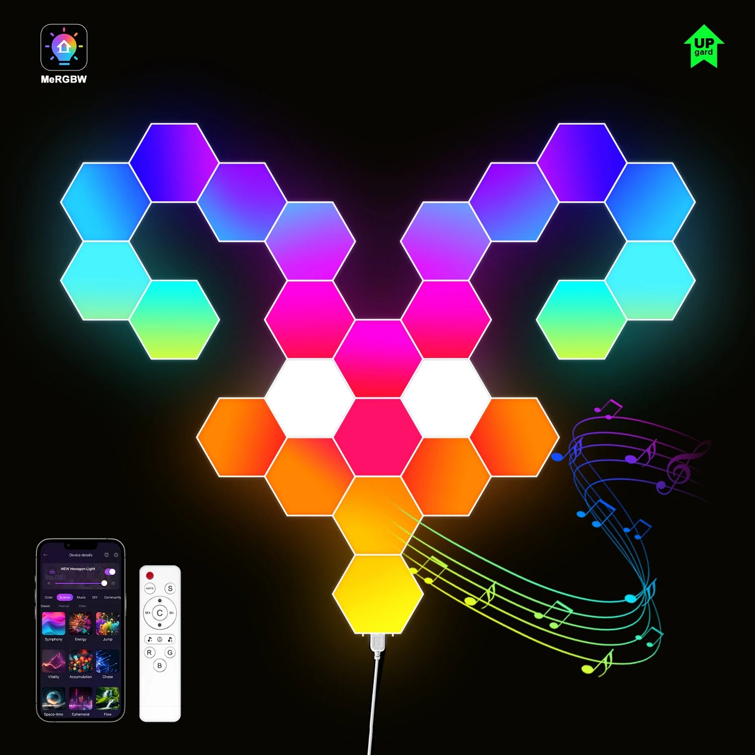 Smart Hexagon LED Wall Panels