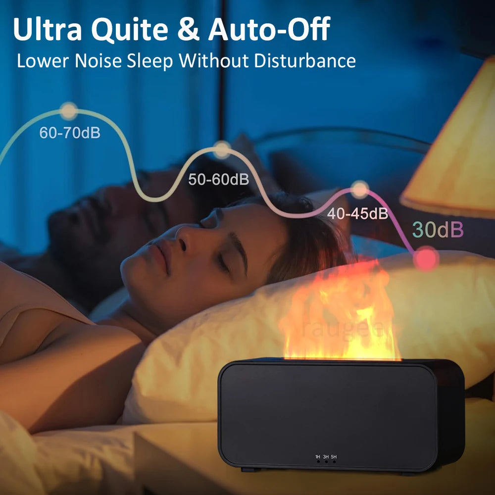 Flame Aroma Diffuser — 7-Color Fire Humidifier