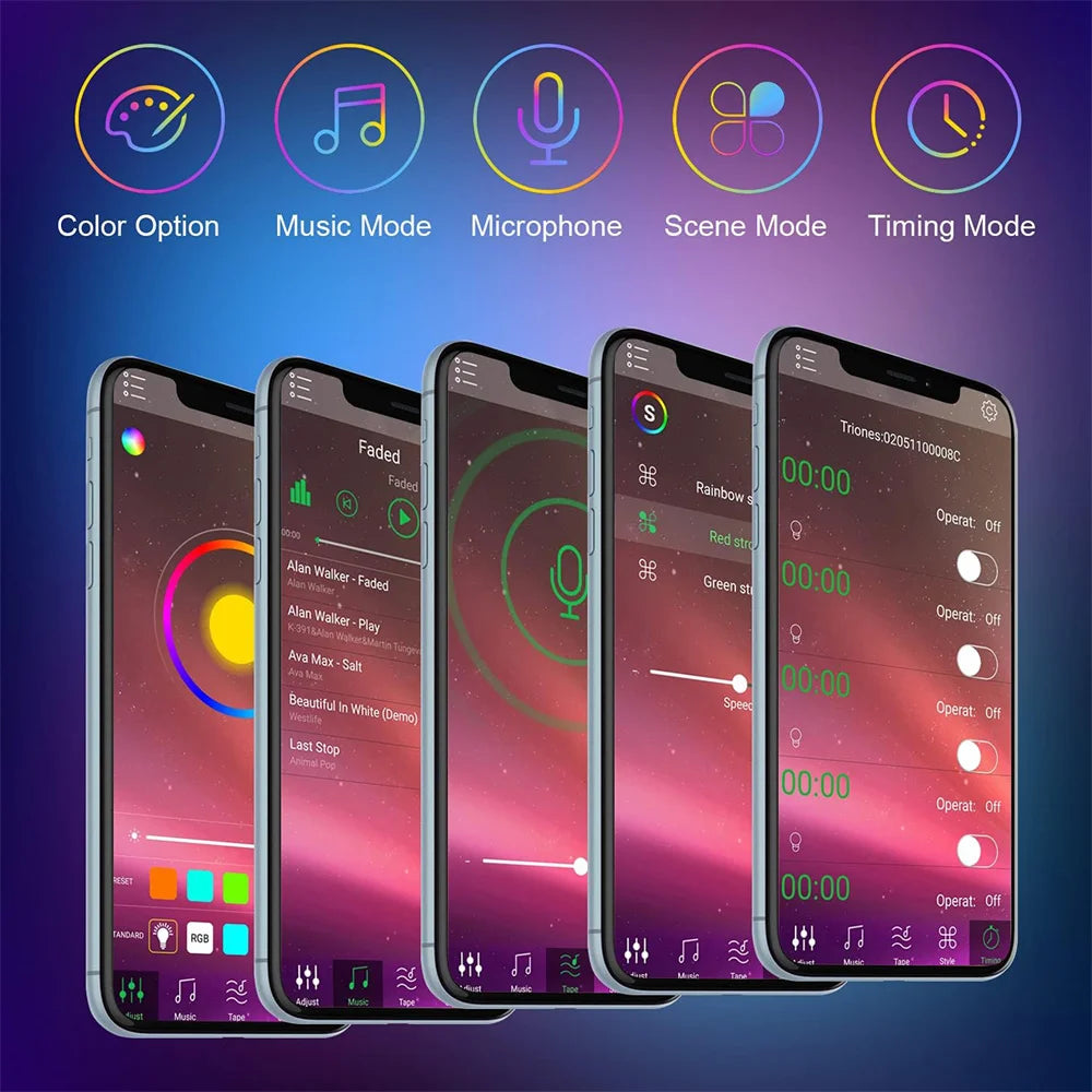 RGB Music Sync LED Strip Lights