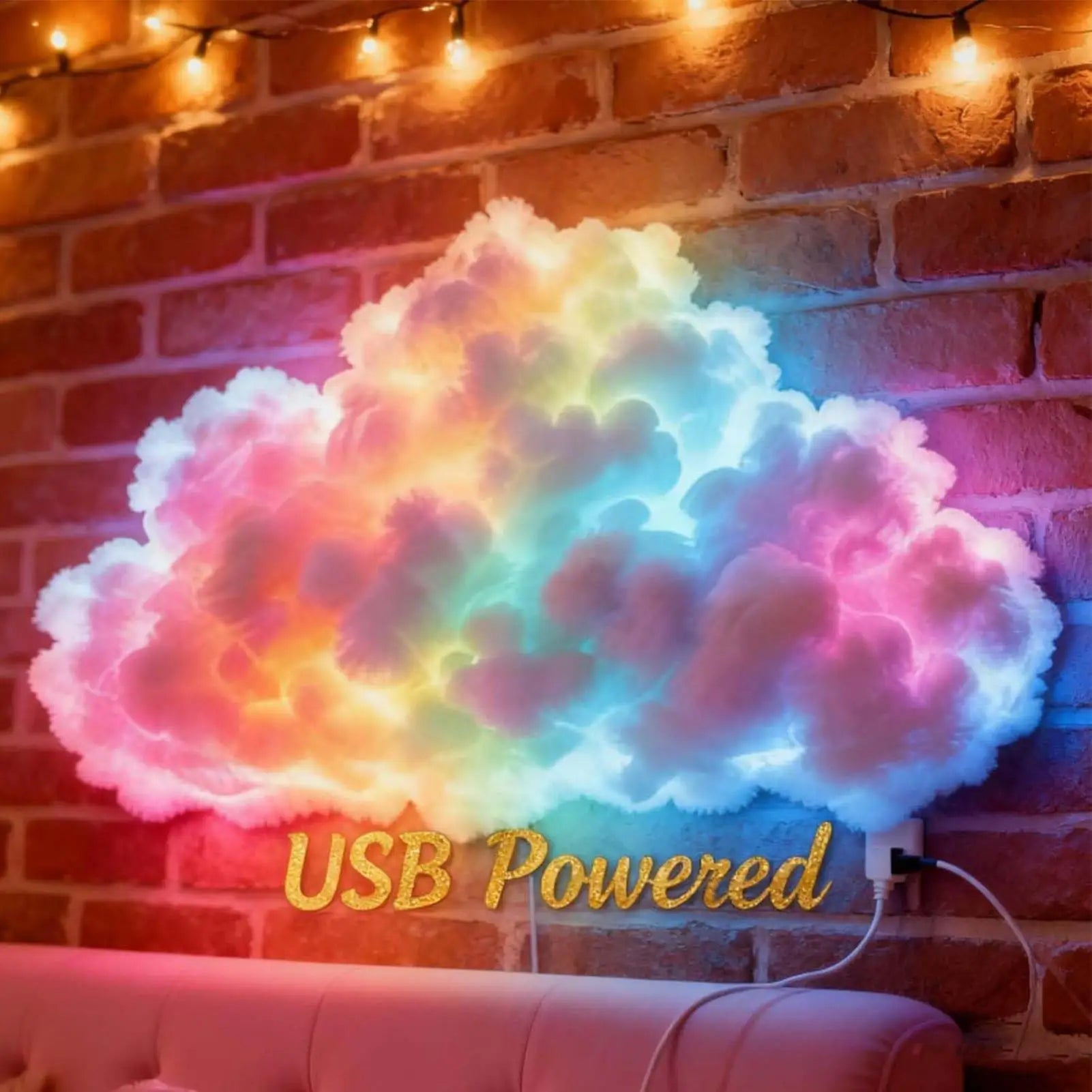 Thundercloud LED Ceiling Lamp — Color-Changing Storm Light