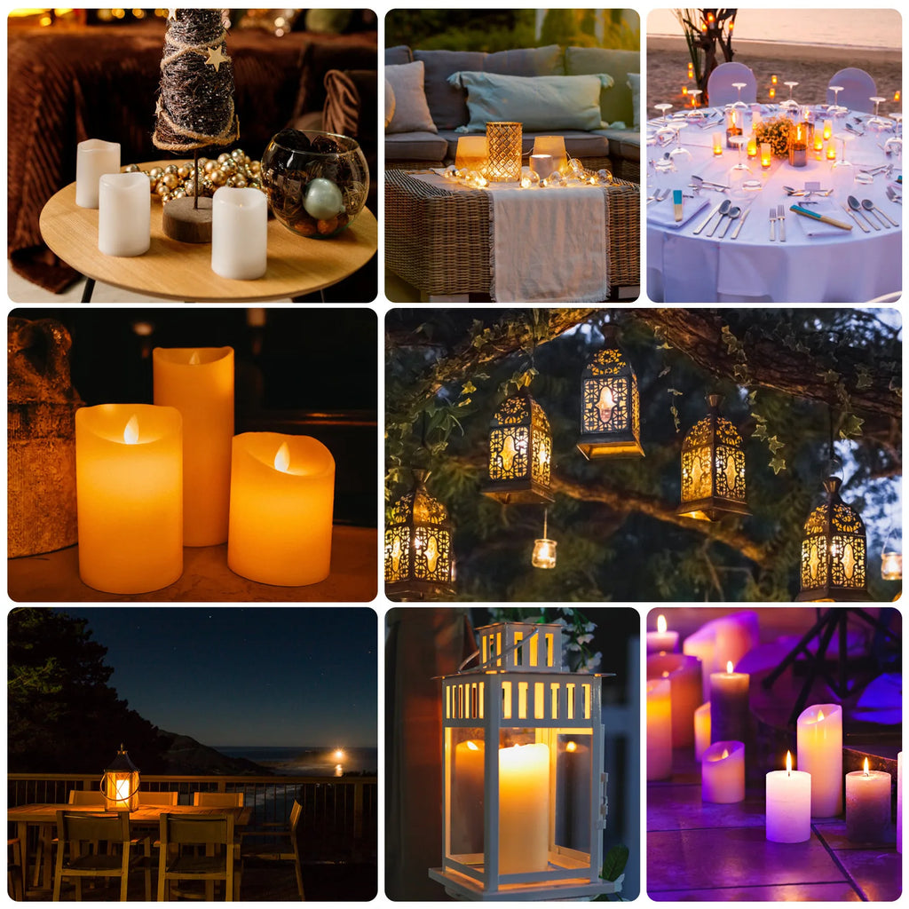 Flameless LED Candles (Set of 3)