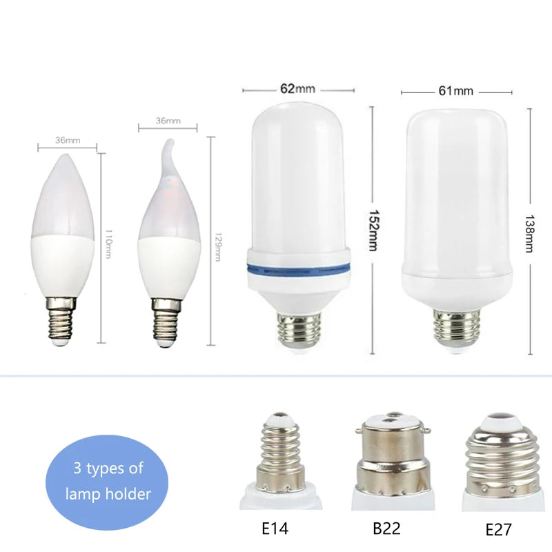 Flickering Flame Effect Bulb — Cozy Fire Glow