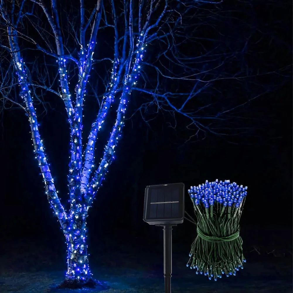 Solar Fairy Light Garland — Outdoor Waterproof Glow