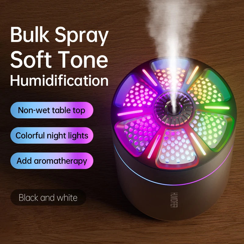 Aroma Diffuser & Humidifier — 180ML Colorful Mist Lamp