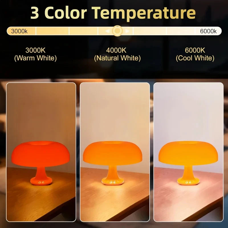 Mushroom Table Lamp — Minimalist Modern Glow