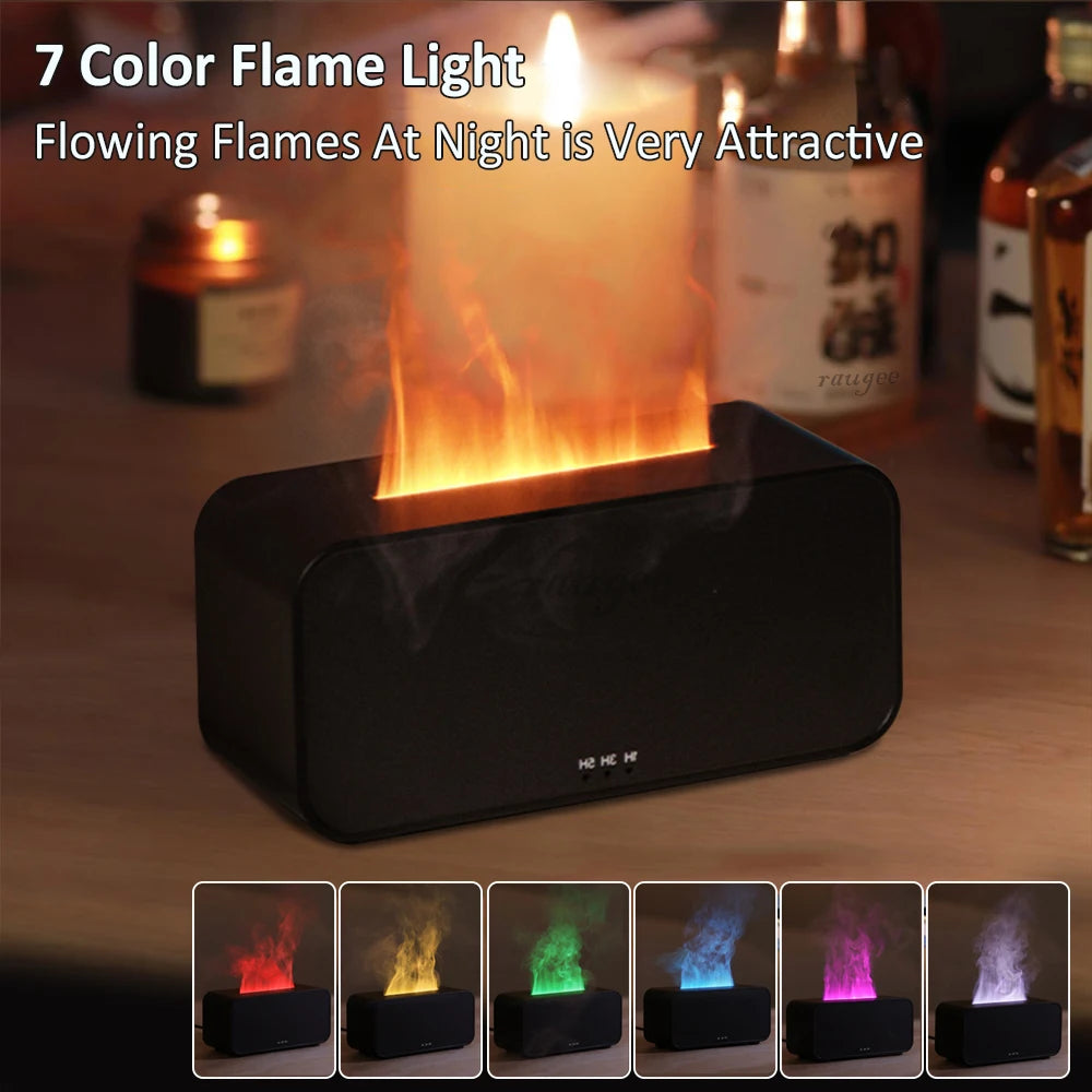 Flame Aroma Diffuser — 7-Color Fire Humidifier