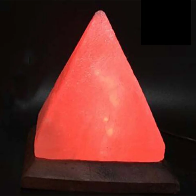 Pyramid Crystal Salt Lamp — USB Atmosphere Glow