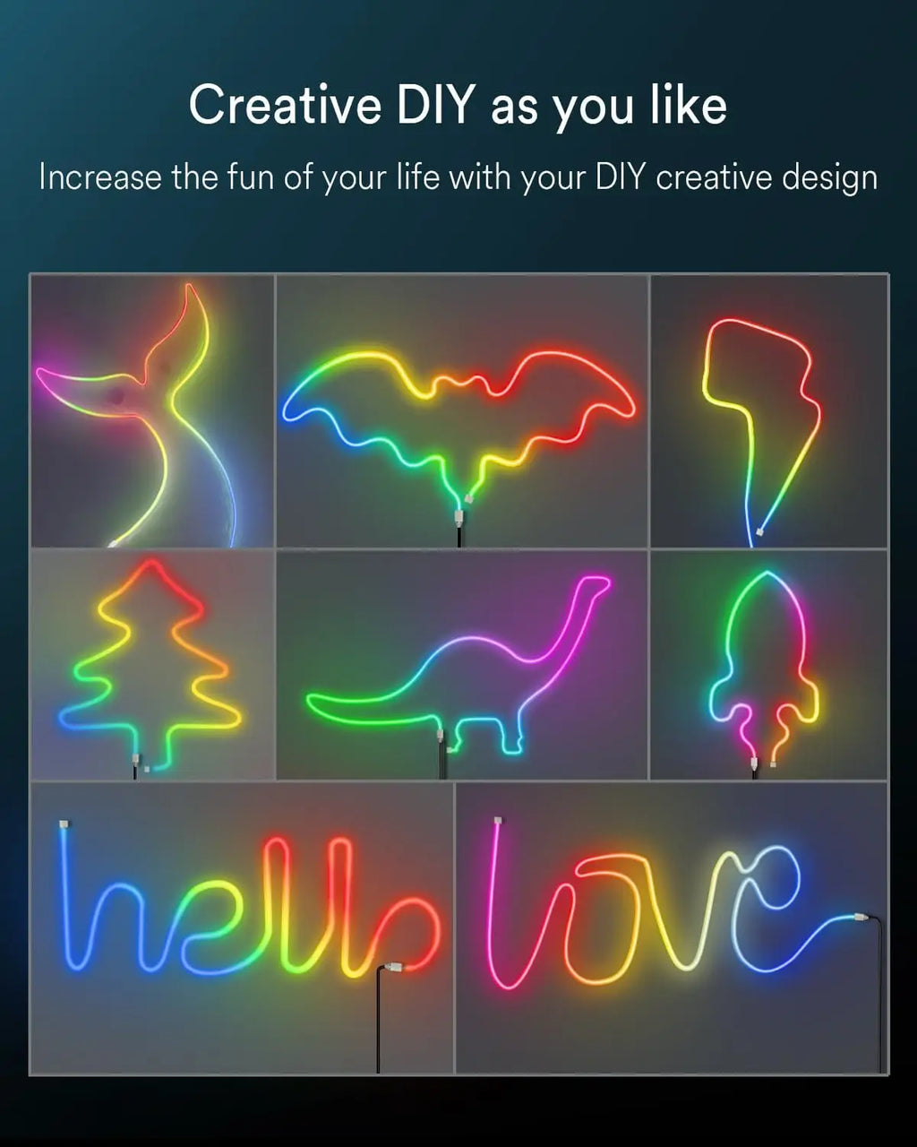 RGB Neon Rope Light — 10M Flexible DIY Glow