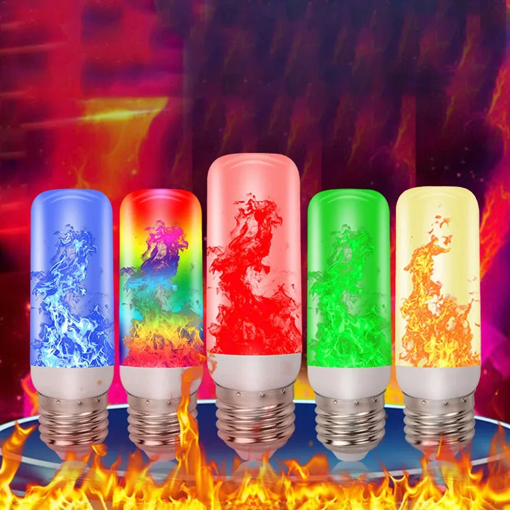 Color-Changing Flame Bulb — RGB Fire Effect