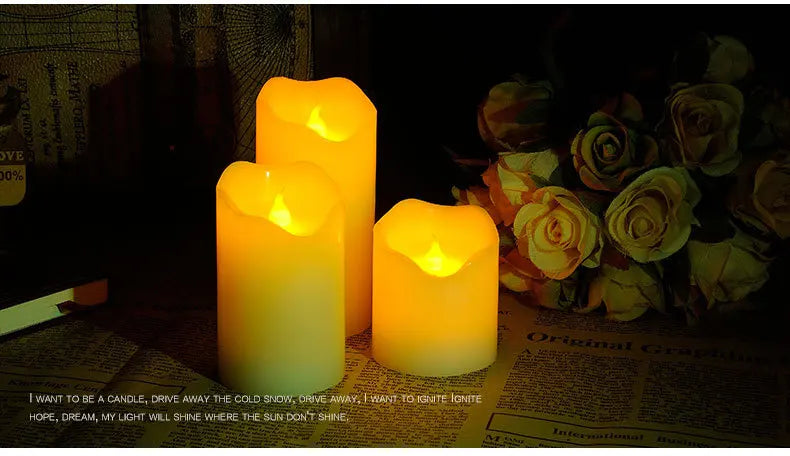 Flameless LED Candles (Set of 3)