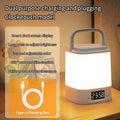 Rechargeable Bedside Lamp with Clock Display